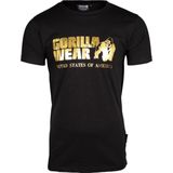 Gorilla Wear Classic T-shirt - Zwart Goud