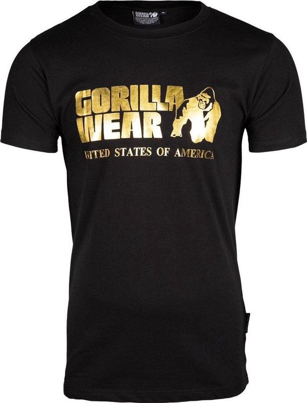 Gorilla Wear Classic T-shirt - Zwart Goud
