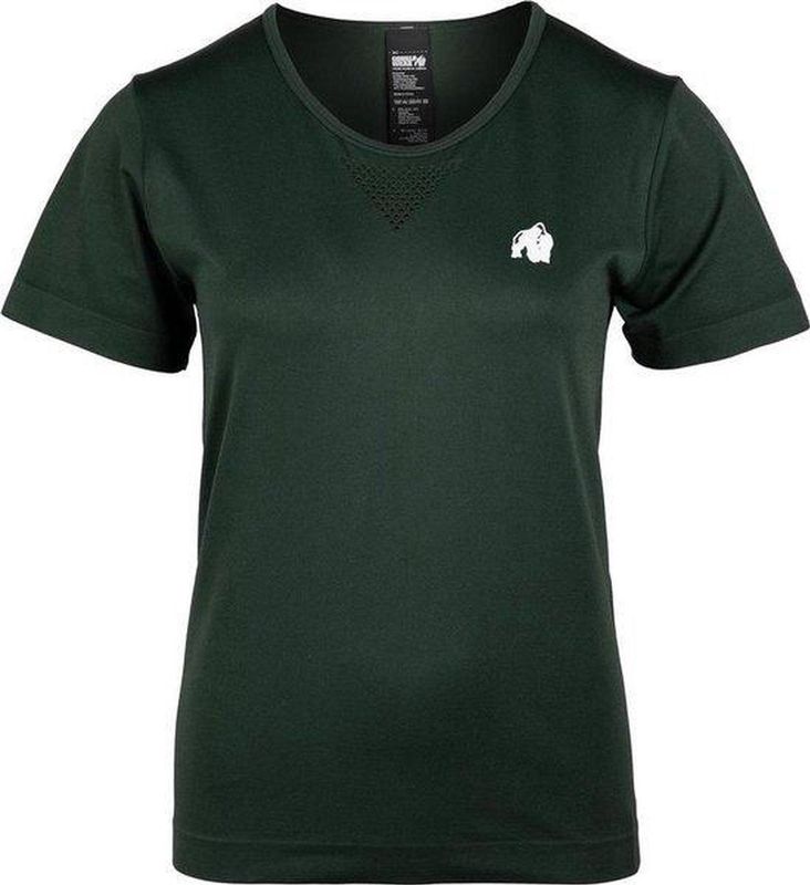 Gorilla Wear - Neiro Seamless T-Shirt - Legergroen - Nylon/Spandex