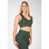 Blue Seven heren shirt 302711 olijfgroen streep - M