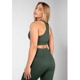 Blue Seven heren shirt 302711 olijfgroen streep - M