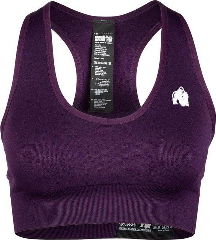 Gorilla Wear - Neiro Seamless - Sport Beha - Paars
