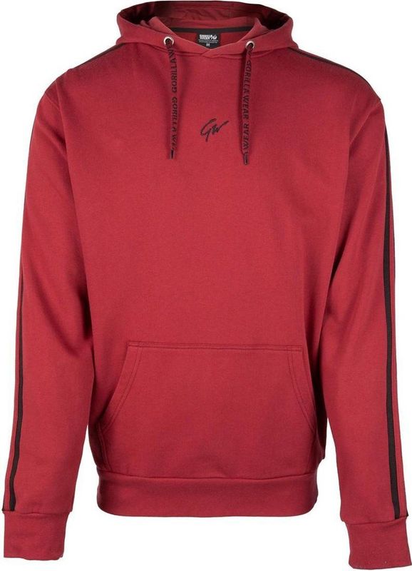 Gorilla Wear Banks Oversized Hoodie - Bordeauxrood/Zwart