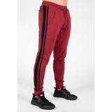 Gorilla Wear Banks Trainingsbroek - Bordeauxrood/Zwart