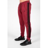 Gorilla Wear Banks Trainingsbroek - Bordeauxrood/Zwart