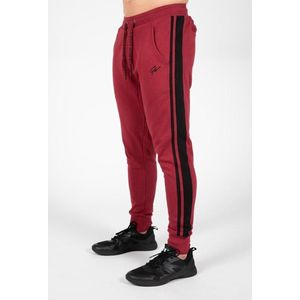 Gorilla Wear Banks Trainingsbroek - Bordeauxrood/Zwart