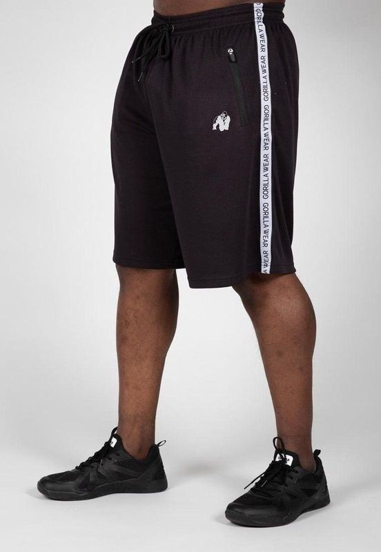 Gorilla Wear - Reydon Mesh Shorts 2.0 - Sportbroek - Zwart - Sneldrogend