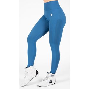 Gorilla Wear - Hilton Seamless Legging - Blauw - Sportbroek