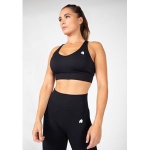 Gorilla Wear - Hilton Seamless - Sportbeha - Zwart - Medium Ondersteuning