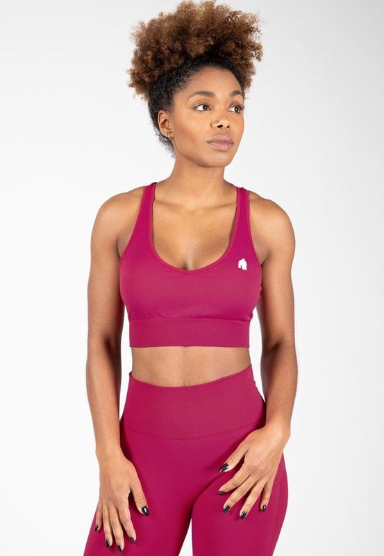 Gorilla Wear - Hilton Seamless - Sportbeha - Fuchsia - Medium Ondersteuning