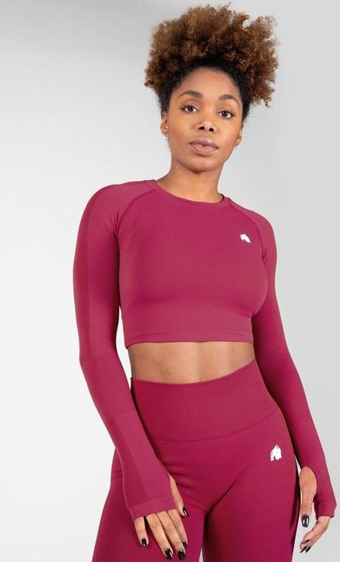 Gorilla Wear - Hilton Seamless - Crop Top - Fuchsia