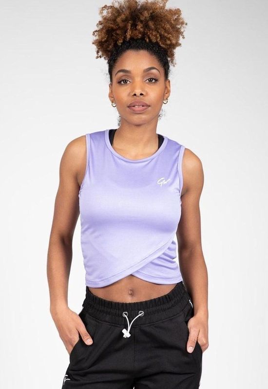 Gorilla Wear - Estelle Twisted Crop Top - Lila