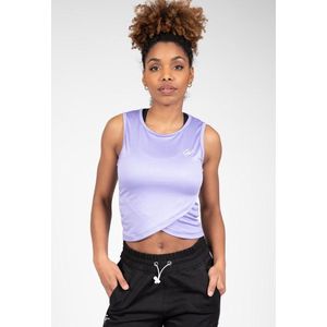 Gorilla Wear - Estelle Twisted Crop Top - Lila - Stretch Stof