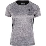Gorilla Wear Monetta Performance T-Shirt - Grijs Gemeleerd Zwart