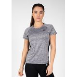 Gorilla Wear Monetta Performance T-Shirt - Grijs Gemeleerd Zwart