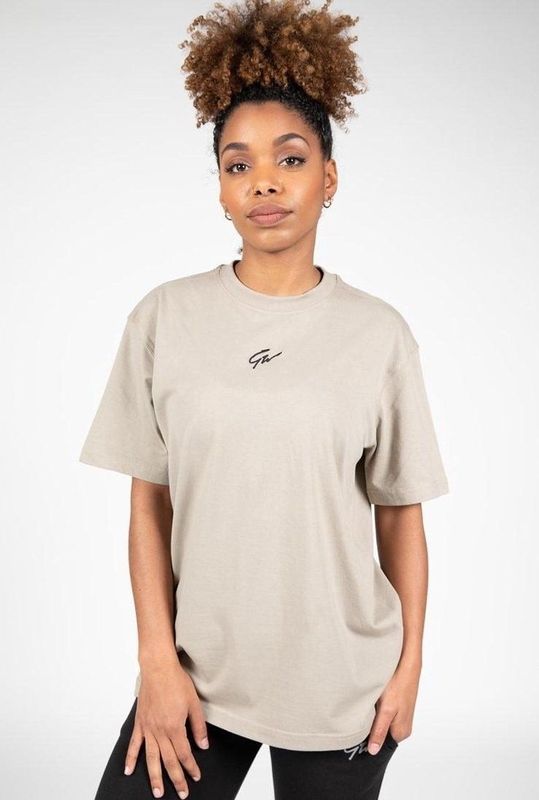 Gorilla Wear Bixby Oversized T-Shirt - Beige