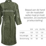 The One Towelling Badjas - XXL/XXXL - Zachte kamerjas - Vocht absorberend - 100% Gekamd badstofkatoen - Olijfgroen