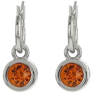 Biba - Hang Oorbellen - Tangerine - Swarovski Steentje - Nikkelvrij