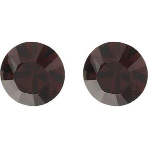 Biba Oorbellen met Swarovski Steentje Burgundy
