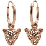 Karma Oorringen Hoops Leopard Rosé