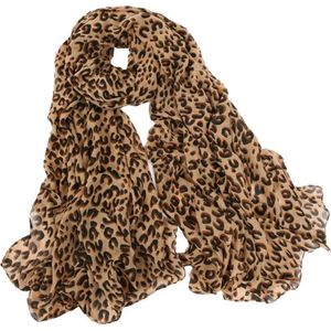 Sjaal Luipaard print – sjaal dames – chiffon - Cadeau