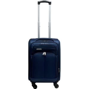 Dubai Abudabi Handbagage Koffer - 55 cm - 42/46 Liter - Expandable - Blauw