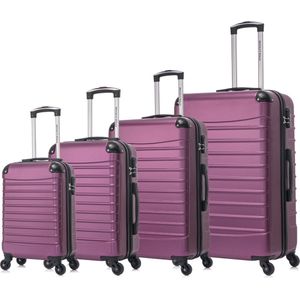 Quadrant 4 delige ABS Kofferset - Purple