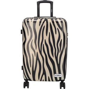 Zebra Trends Animal Travel Middelgrote Koffer - 64 cm - 60 liter - TSA slot - Zebra