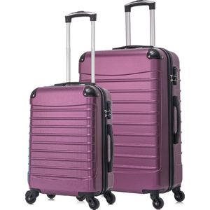 Quadrant 2 delige ABS Kofferset (XL + S) - Purple