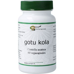 Surya - Gutu Kola Centella Asiatica - Kruidenpreparaat - 800 mg - 60 Capsules