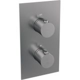 Inbouw Regendouche Set Brauer Brushed Edition Plafond Uitloop Ronde Hoofddouche 30 cm RVS Look