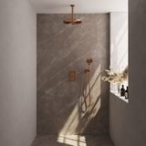 Inbouw Regendouche Set Brauer Copper Edition Plafond Uitloop Ronde Hoofddouche 30 cm Met Handdouche 3 Standen Koper