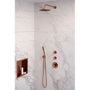 Copper Edition thermostatische inbouw regendouche SET 03