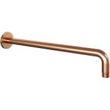 Inbouw Regendouche Set Brauer Copper Edition Gebogen Wanduitloop Ronde Hoofddouche 20 cm Met Twee Stopkranen en Glijstang Koper