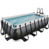 EXIT Framepool, (Set, 3 tlg.), BxLxH: 200x400x100 cm, mit Filterpumpe und Sicherheitsleiter