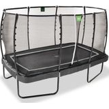 EXIT Allure Premium trampoline rechthoek 214x366cm - zwart