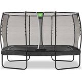 EXIT Allure Premium trampoline rechthoek 214x366cm - zwart