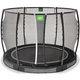 EXIT Allure Premium inground trampoline rond ø305cm - zwart