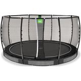 EXIT Allure Premium inground trampoline ø427cm - zwart