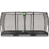 EXIT Allure Premium inground trampoline 244x427cm - zwart