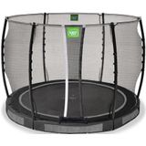 EXIT Allure Classic inground trampoline rond ø305cm - zwart