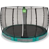 EXIT Allure Classic inground trampoline rond ø366cm - groen