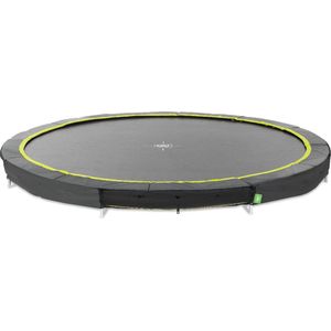 EXIT Silhouette inground sports trampoline rond ø305cm - zwart