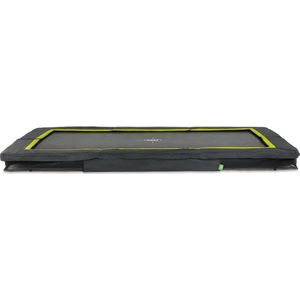 EXIT Silhouette inground trampoline rechthoek 244x366cm - zwart