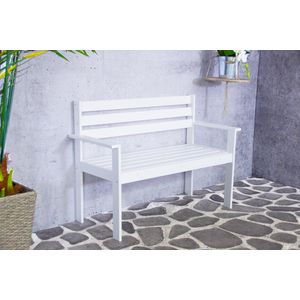 SenS - Semmy - Tuinbank - Wit - Hout - 120cm