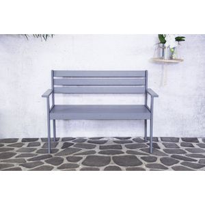 SenS-Line Semmy Tuinbank - 2-zits, 120x49x84 cm, FSC 100% Noord-Europees grenen - grijs
