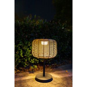 Solar tuinlamp Nina, oplaadbaar via zon of USB-kabel