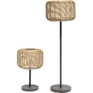 Solar tuinlamp Valerie, oplaadbaar via zon of USB-kabel