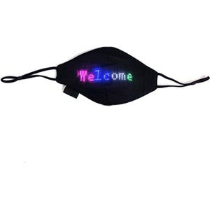 LED bluetooth mondkapje - mondmasker - gezichtsmasker - zwart