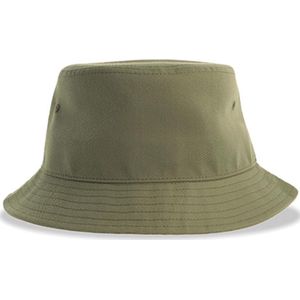 Premium bucket hat | vissershoedje | zonnehoedje | gerecycled polyester | olijfgroen